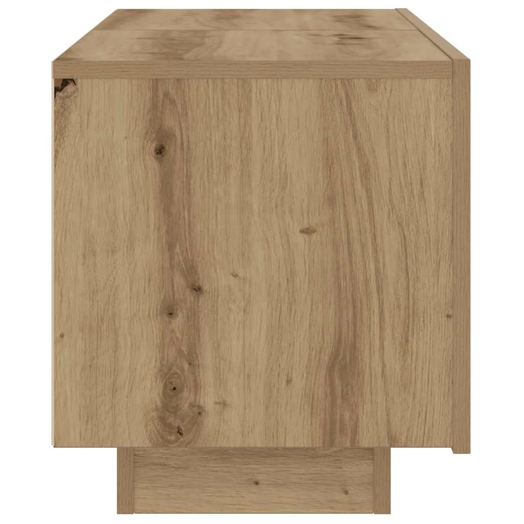 Sängbord Ek 100X35X40 Cm Konstruerat Trä