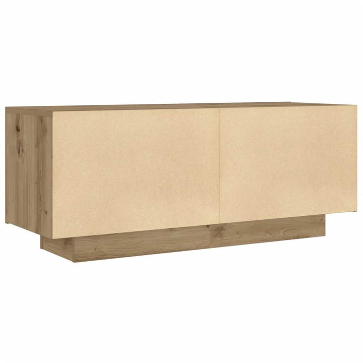 Sängbord Ek 100X35X40 Cm Konstruerat Trä