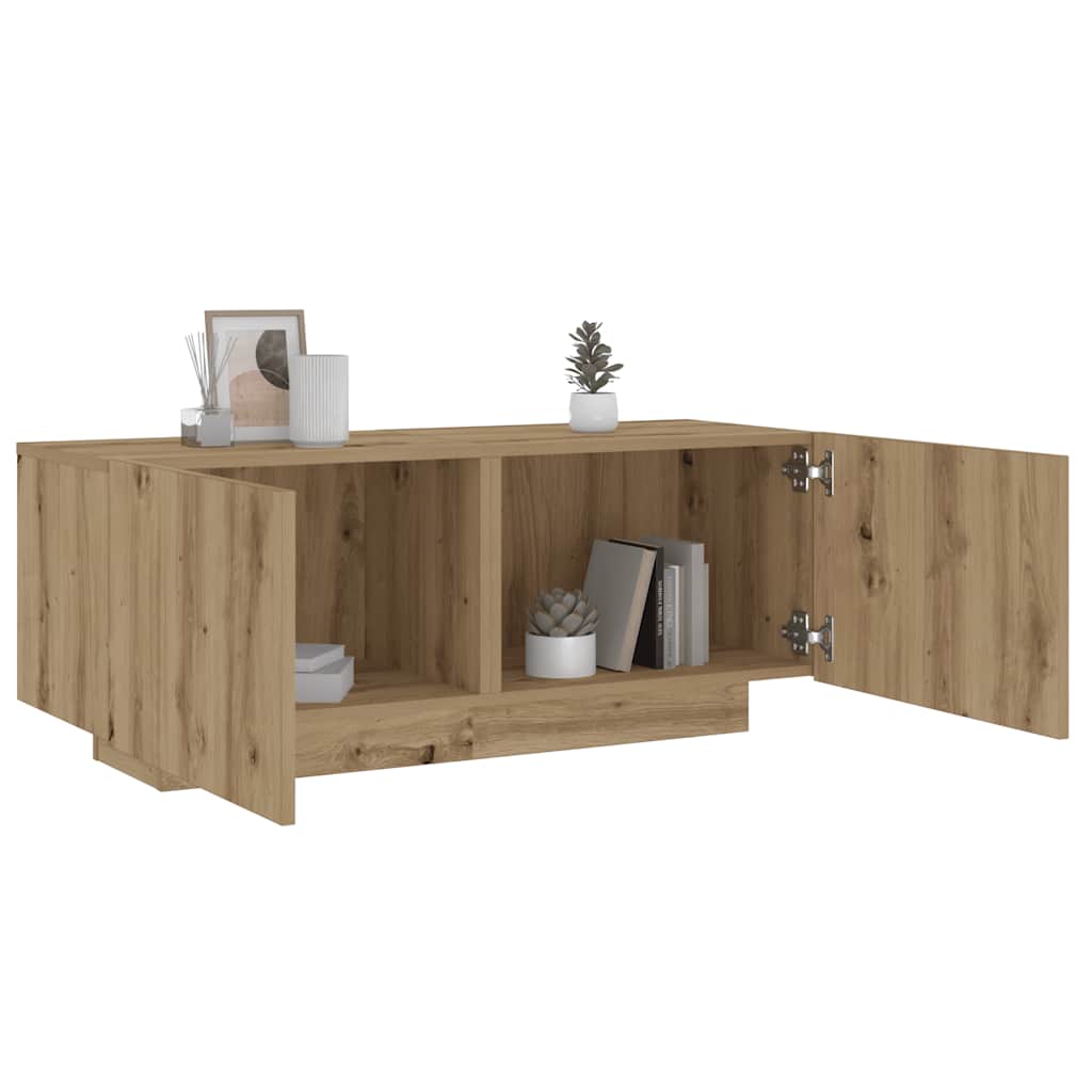 Sängbord Ek 100X35X40 Cm Konstruerat Trä