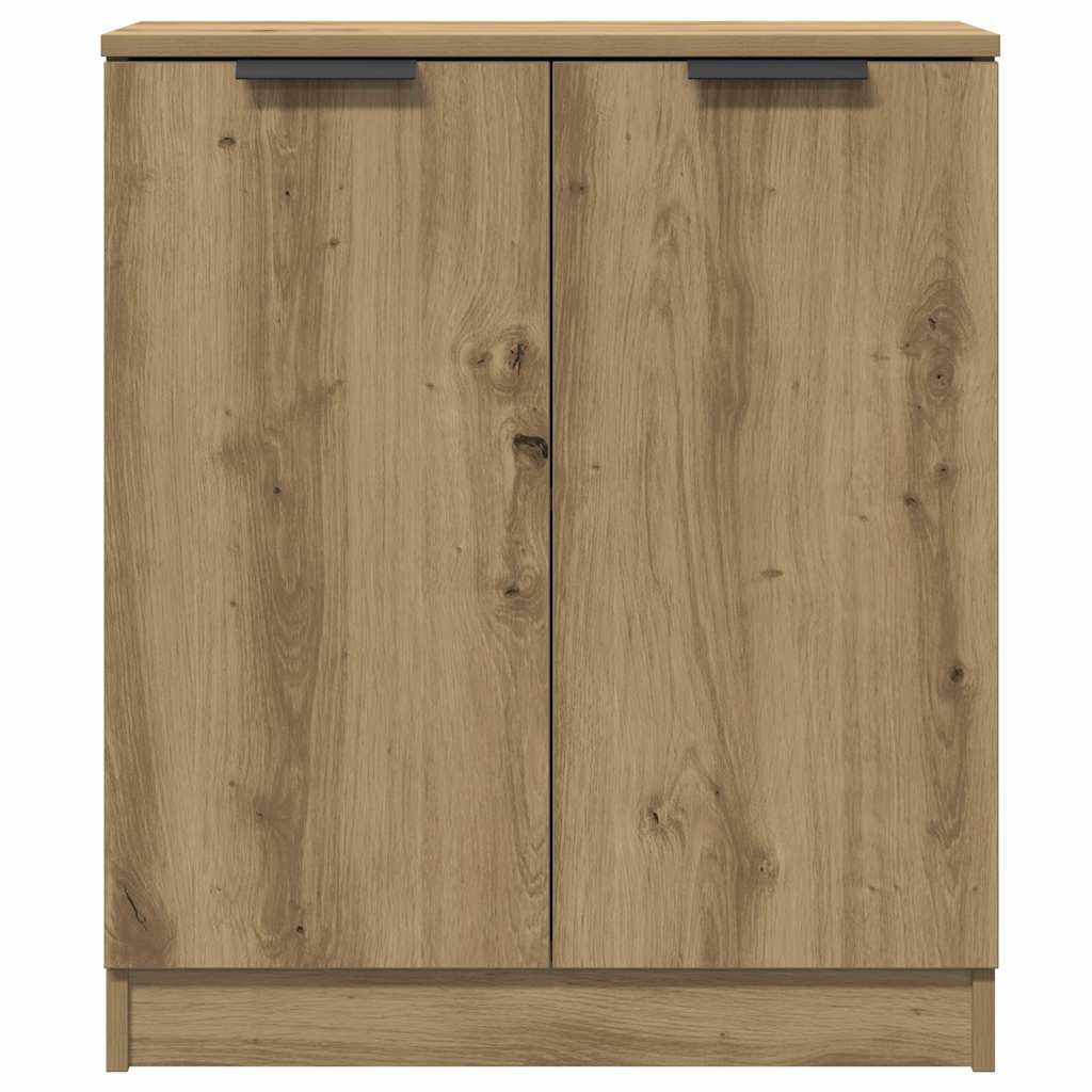 Skänkar 3 Delar Ek 60X30X70 Cm Konstruerat Trä