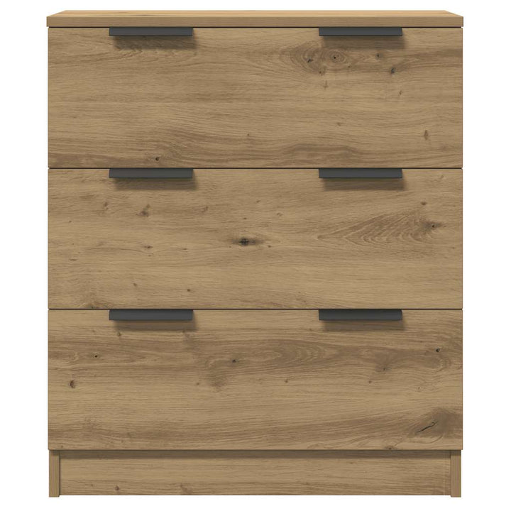 Skänkar 3 Delar Ek 60X30X70 Cm Konstruerat Trä
