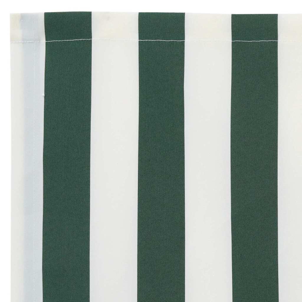 Markisväv Grön Och Vit 6 × 3,5 M Polyester