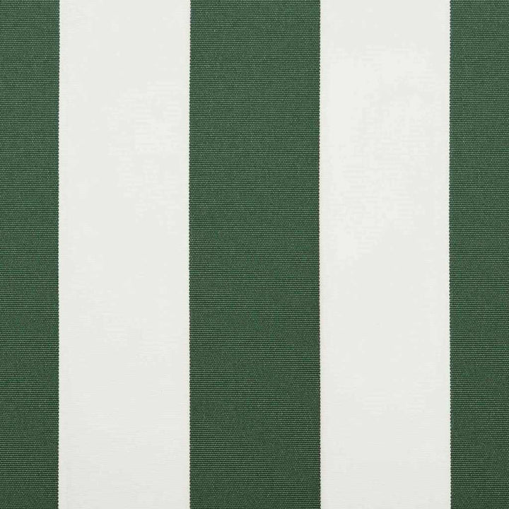 Markisväv Grön Och Vit 6 × 3,5 M Polyester