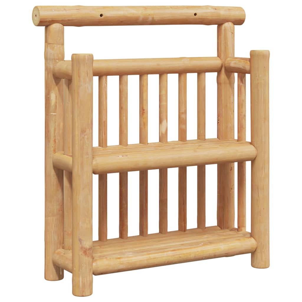 Vägg Hylla Med Hylla Naturfärg 40 X 13 X 44 Cm Bambu