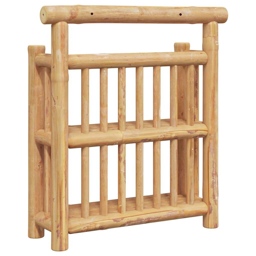 Vägg Hylla Med Hylla Naturfärg 40 X 13 X 44 Cm Bambu