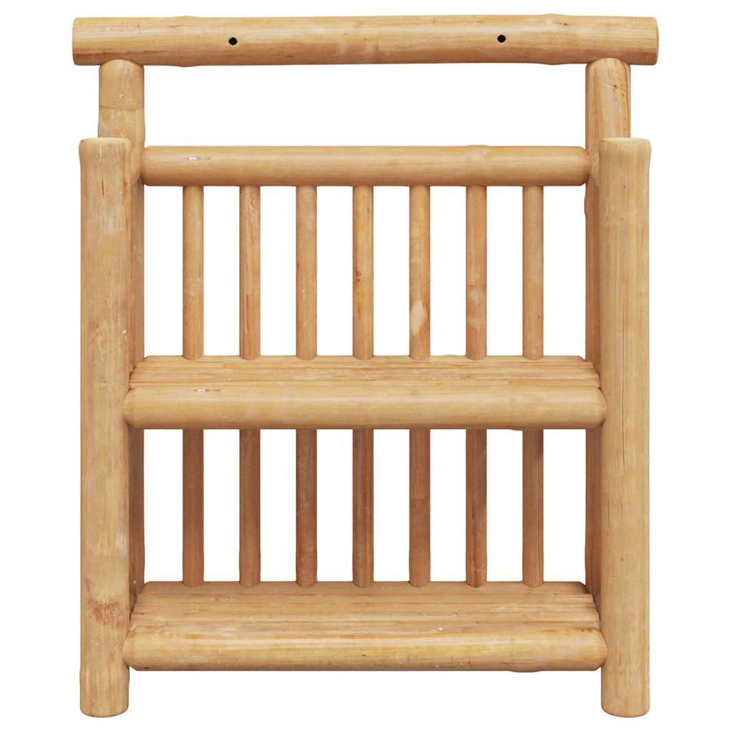 Vägg Hylla Med Hylla Naturfärg 40 X 13 X 44 Cm Bambu