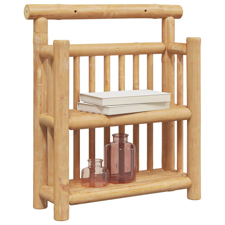 Vägg Hylla Med Hylla Naturfärg 40 X 13 X 44 Cm Bambu