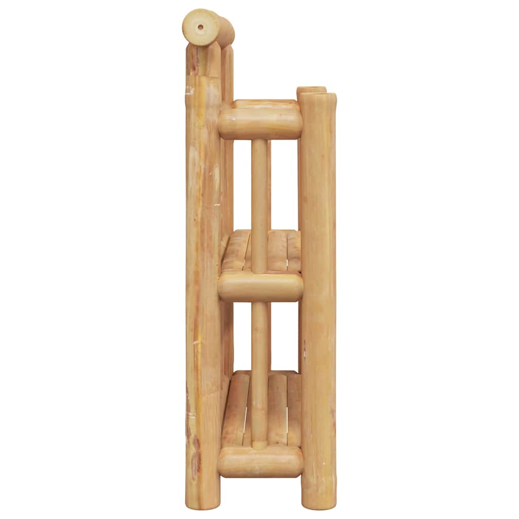 Vägg Hylla Med Hylla Naturfärg 40 X 13 X 44 Cm Bambu