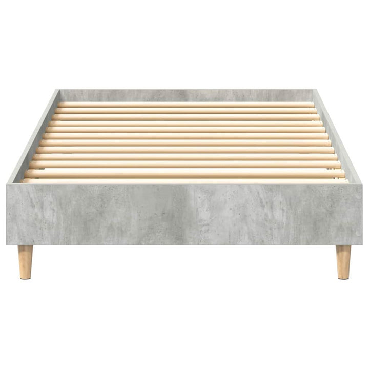 Sängram Betonggrå 203 X 93 X 25 Cm Konstruerat Trä