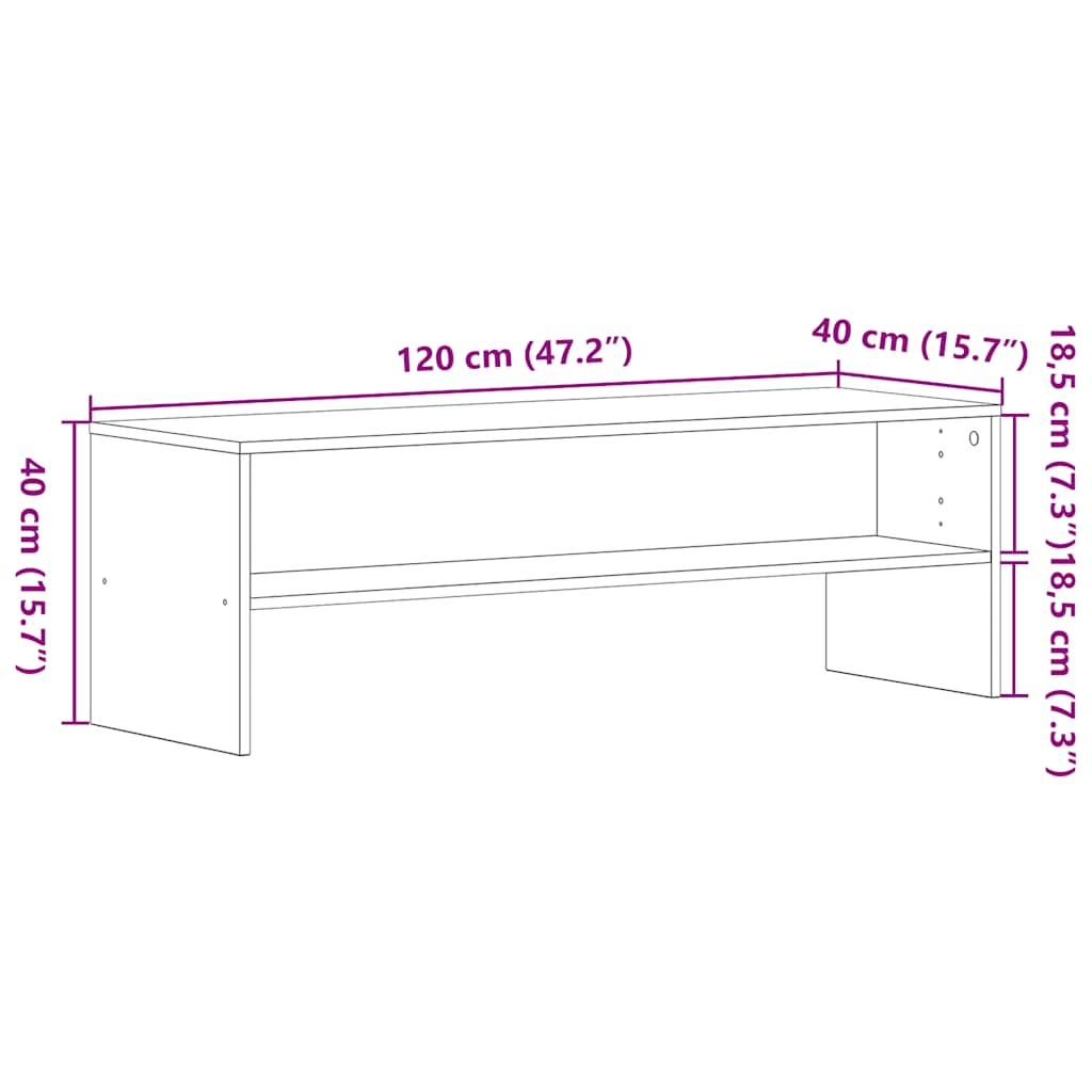 Tv-Bänk 120X40X40 Cm Konstruerat Trä