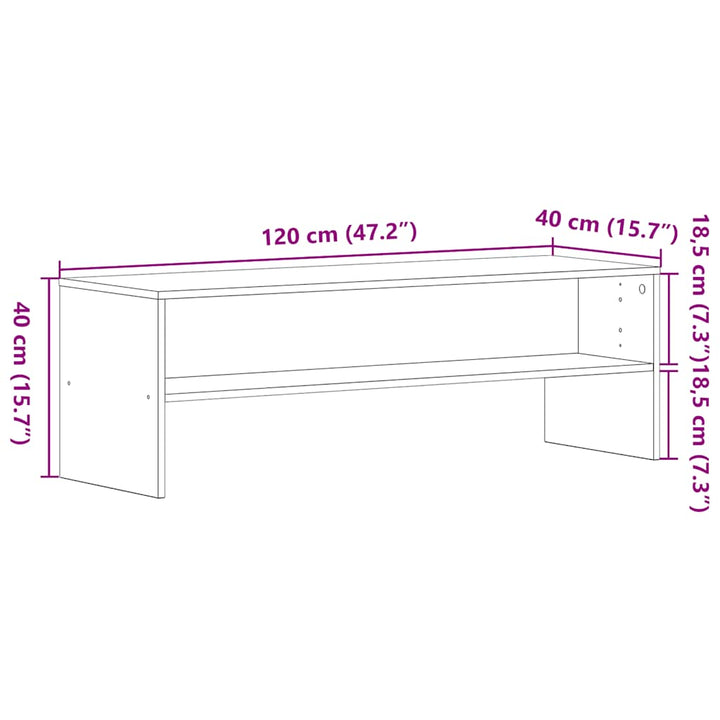 Tv-Bänk 120X40X40 Cm Konstruerat Trä