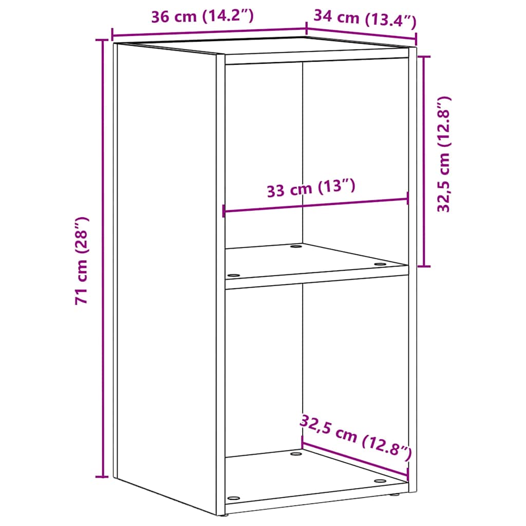 Lp Förvaringslåda 71X34X36 Cm Konstruerat Trä