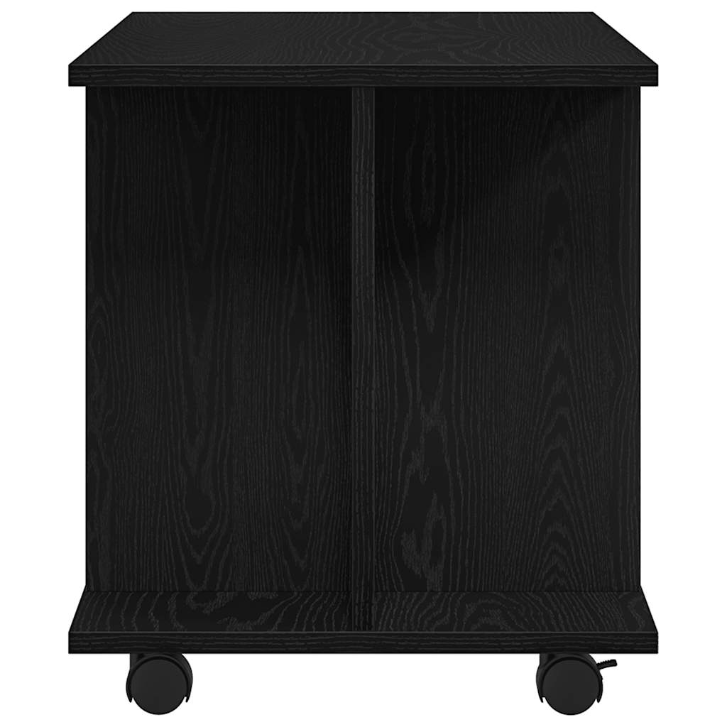 Tv-Bänk Med Hjul 80X40X45 Cm Konstruerat Trä