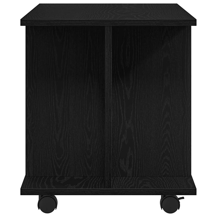 Tv-Bänk Med Hjul 80X40X45 Cm Konstruerat Trä