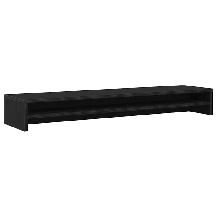Monitorstativ Svart Ek 100X24X13 Cm Konstruerat Trä