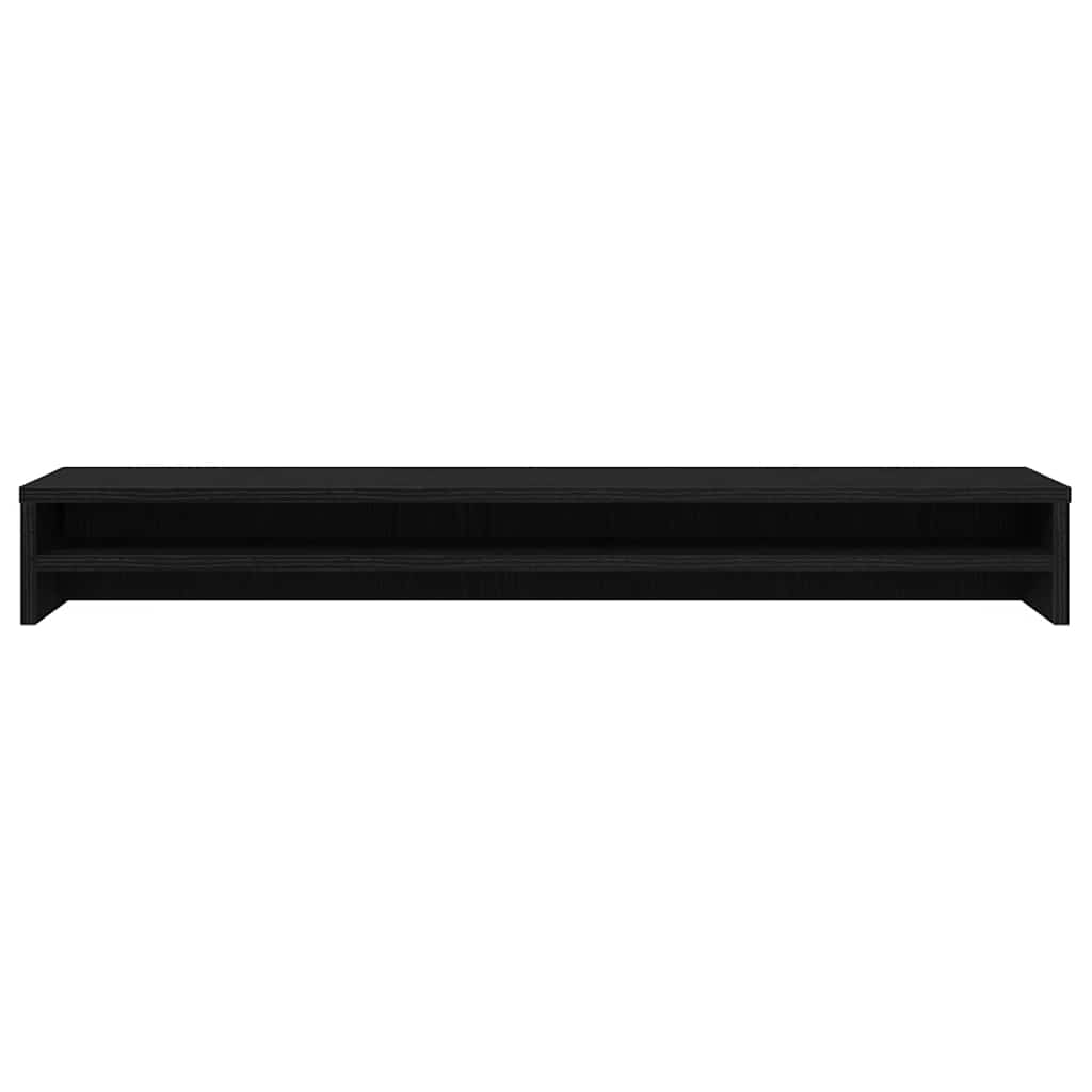 Monitorstativ Svart Ek 100X24X13 Cm Konstruerat Trä