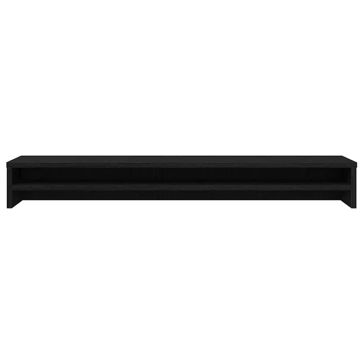 Monitorstativ Svart Ek 100X24X13 Cm Konstruerat Trä