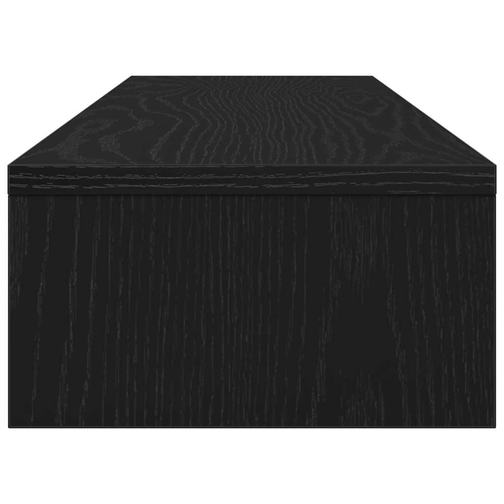 Monitorstativ Svart Ek 100X24X13 Cm Konstruerat Trä