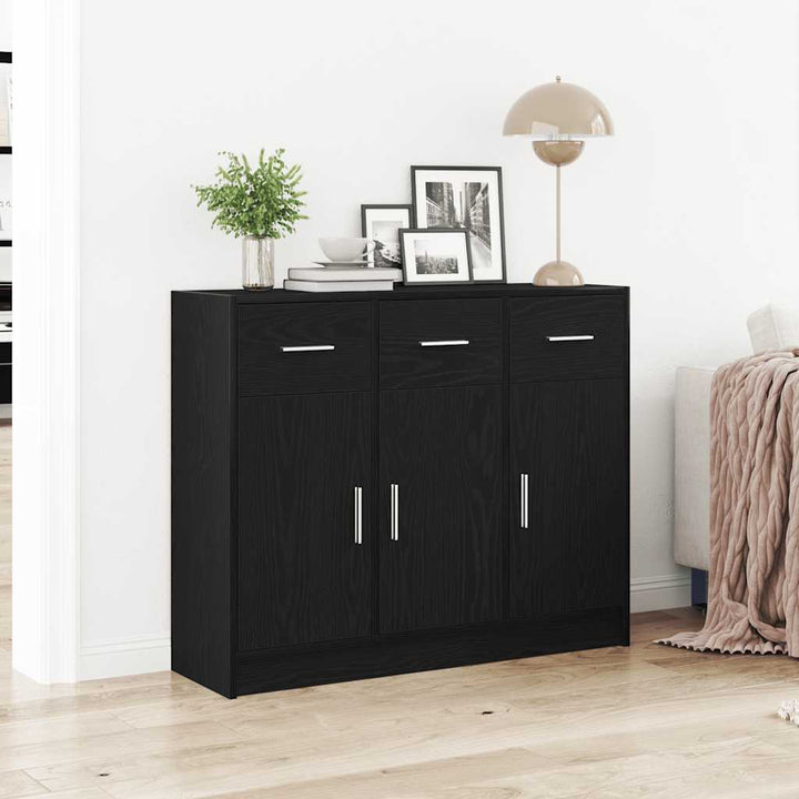 Skänk Åldrat Trä 91X28X75 Cm Konstruerat Trä
