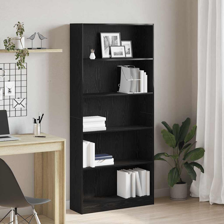 Bokhylla Åldrat Trä 80X24X Konstruerat Trä