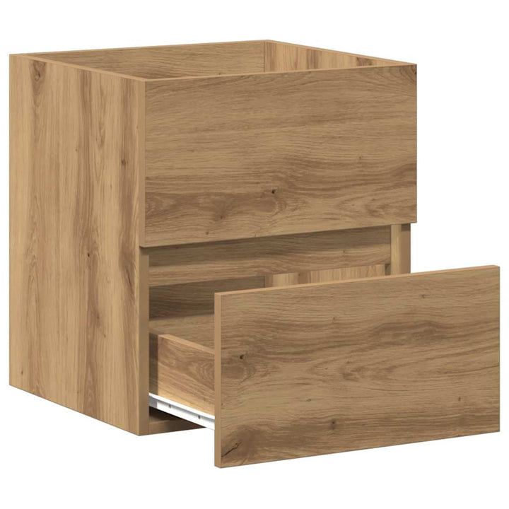 Badrumsskåp Hantverksmässig Ek 41X38,5X45 Cm Konstruerat Trä