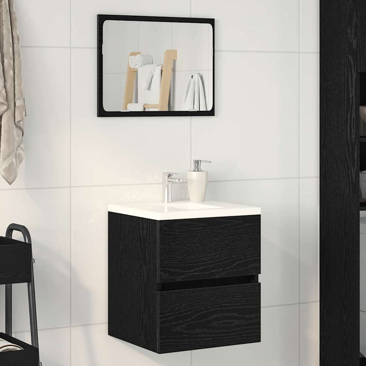 Badrumsskåp Hantverksmässig Ek 41X38,5X45 Cm Konstruerat Trä