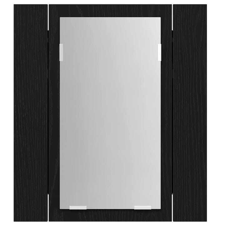Led-Spegelskåp För Badrum 40X12X45 Cm Konstruerat Trä