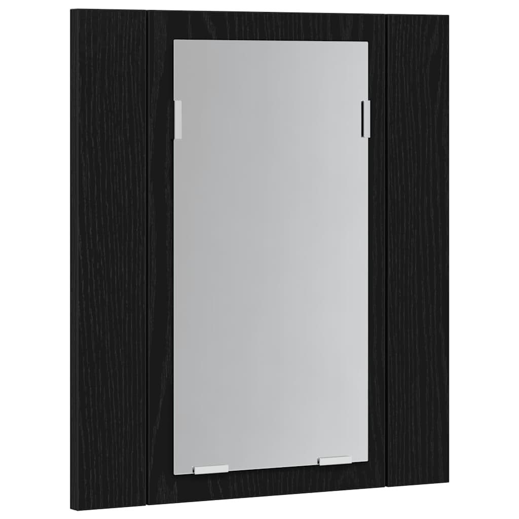Led-Spegelskåp För Badrum 40X12X45 Cm Konstruerat Trä