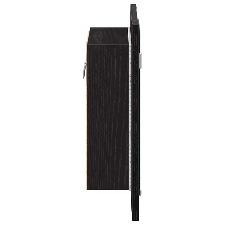 Led-Spegelskåp För Badrum 40X12X45 Cm Konstruerat Trä