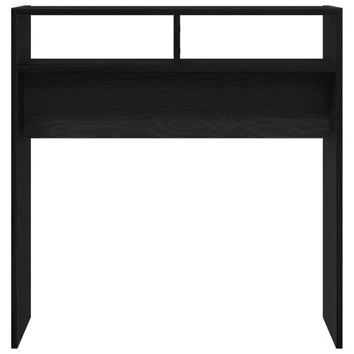 Konsolbord Svart Ek 78 X 30 X 80 Cm Konstruerat Trä