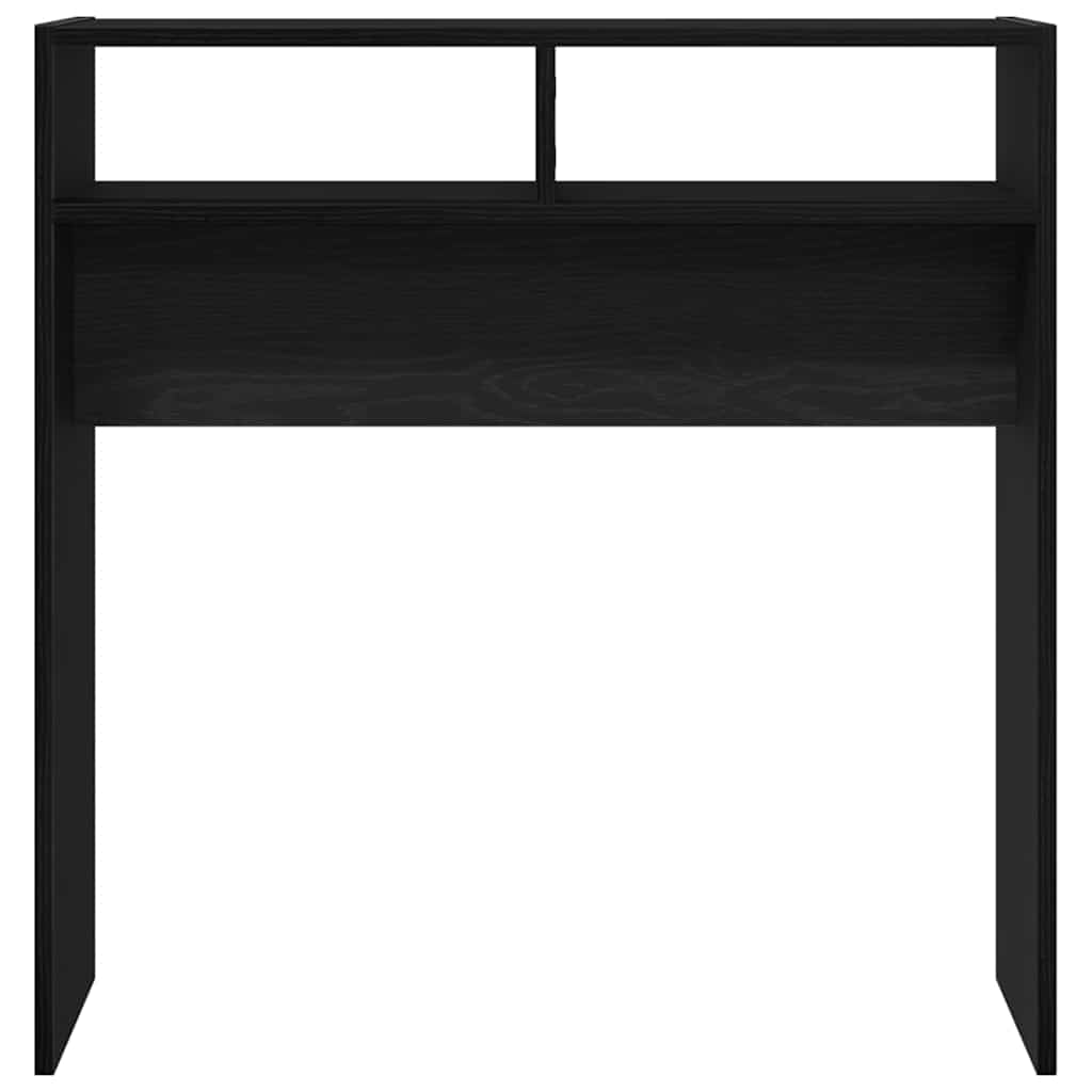 Konsolbord Svart Ek 78 X 30 X 80 Cm Konstruerat Trä