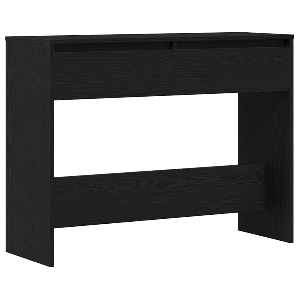 Konsolbord Svart Ek 100 X 35 X 76,5 Cm Konstruerat Trä