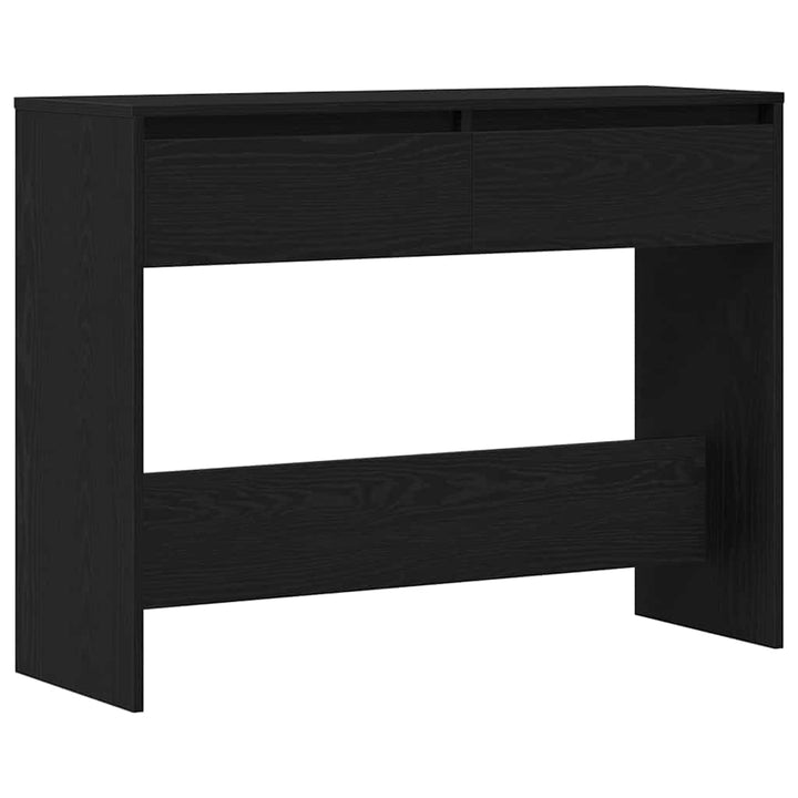 Konsolbord Svart Ek 100 X 35 X 76,5 Cm Konstruerat Trä