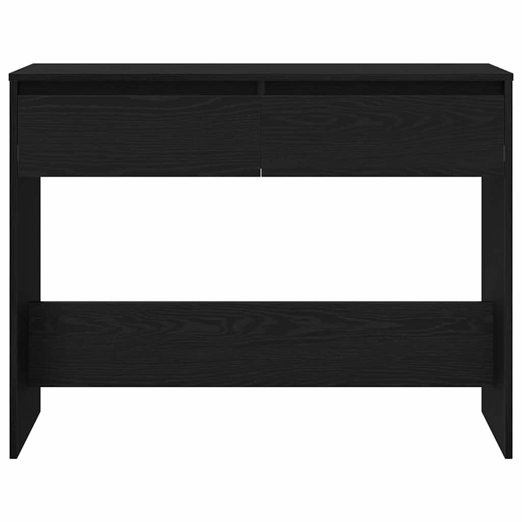 Konsolbord Svart Ek 100 X 35 X 76,5 Cm Konstruerat Trä