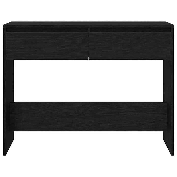 Konsolbord Svart Ek 100 X 35 X 76,5 Cm Konstruerat Trä