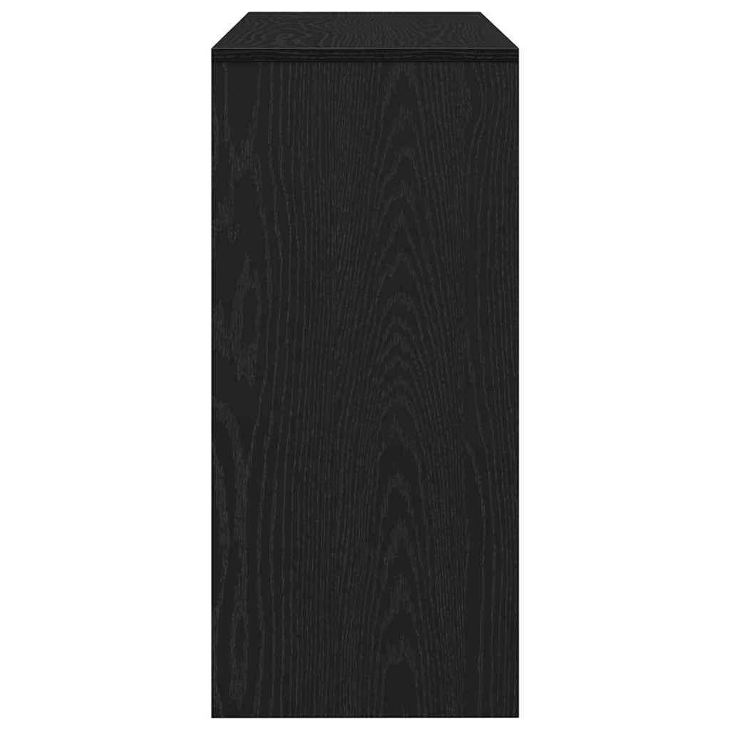 Konsolbord Svart Ek 100 X 35 X 76,5 Cm Konstruerat Trä