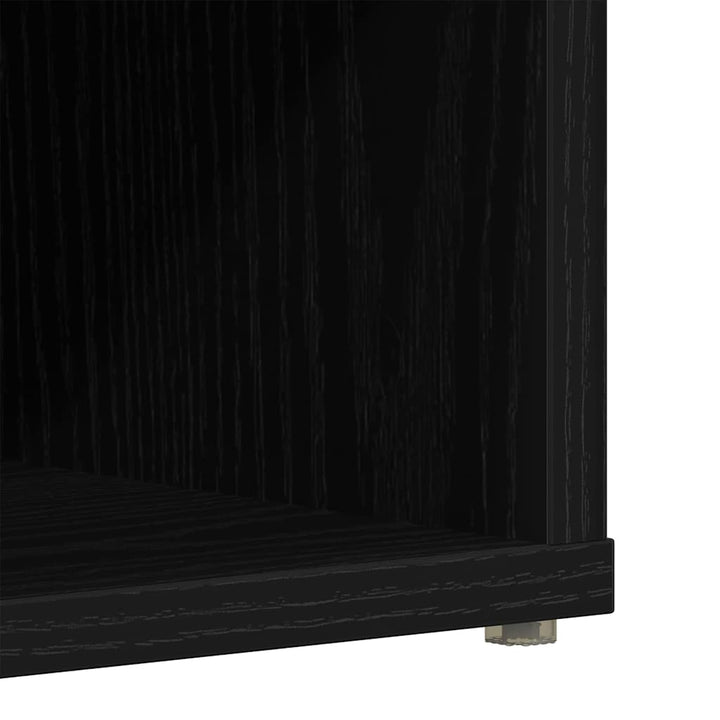 Skoskåp 2 St 52 X 30 X 50,5 Cm Konstruerat Trä Svart Ek