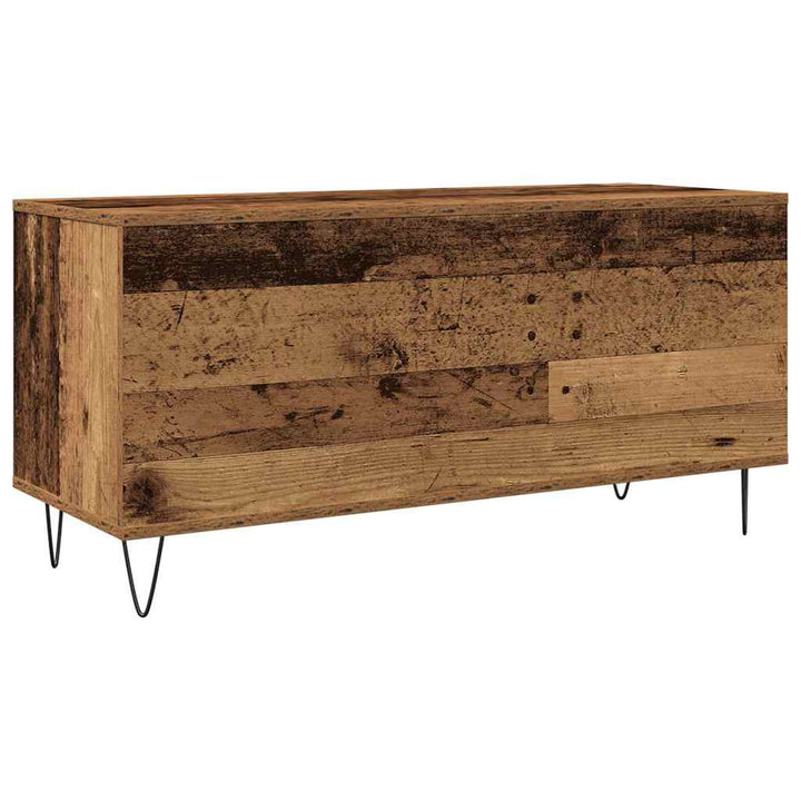 Skivskåp Med Hylla Gammalt Trä 100 X 38 X 48 Cm Konstruerat Trä