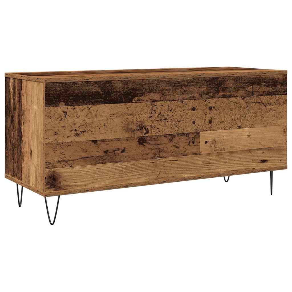 Skivskåp Med Hylla Gammalt Trä 100 X 38 X 48 Cm Konstruerat Trä