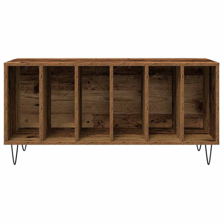 Skivskåp Med Hylla Gammalt Trä 100 X 38 X 48 Cm Konstruerat Trä