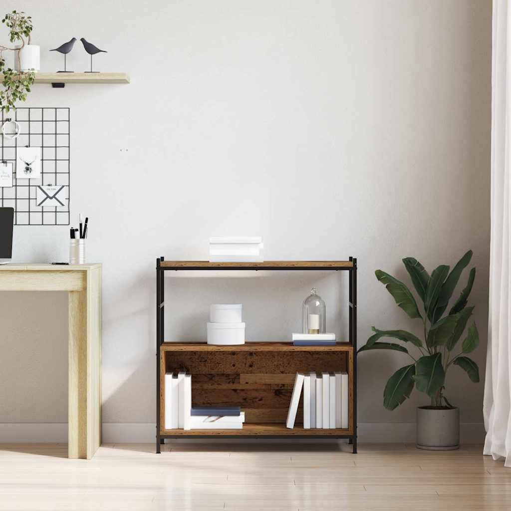 Hyllsystem Rökt Ek 80 X 30 X 78,5 Cm Konstruerat Trä