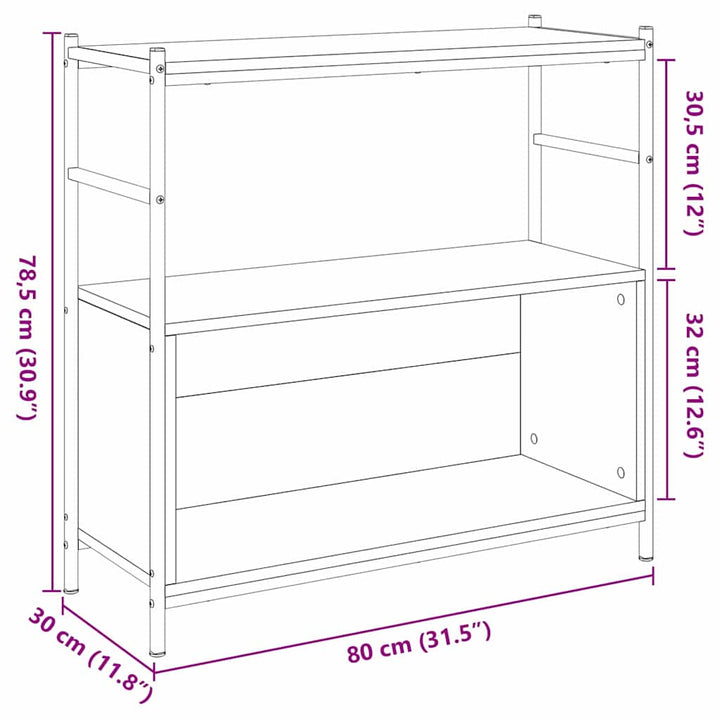 Hyllsystem Artisan Ek 80 X 30 X 78,5 Cm Konstruerat Trä