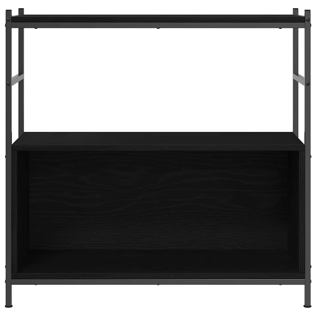 Hyllsystem Svart Ek 80 X 30 X 78.5 Cm Konstruerat Trä