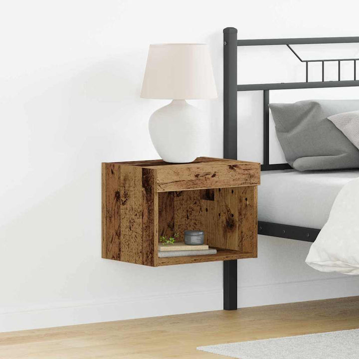 Tv-Bänkset Med Led Gammalt Trä 40 X 30 X 30 Cm Konstruerat Trä
