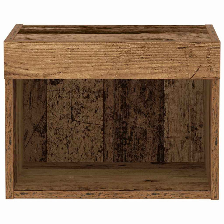 Tv-Bänkset 2 Pcs Gammalt Trä 40 X 30 X 30 Cm Konstruerat Trä