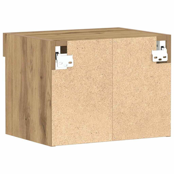 Tv-Bänkset Med Led Artisan Ek 40 X 30 X 30 Cm Konstruerat Trä