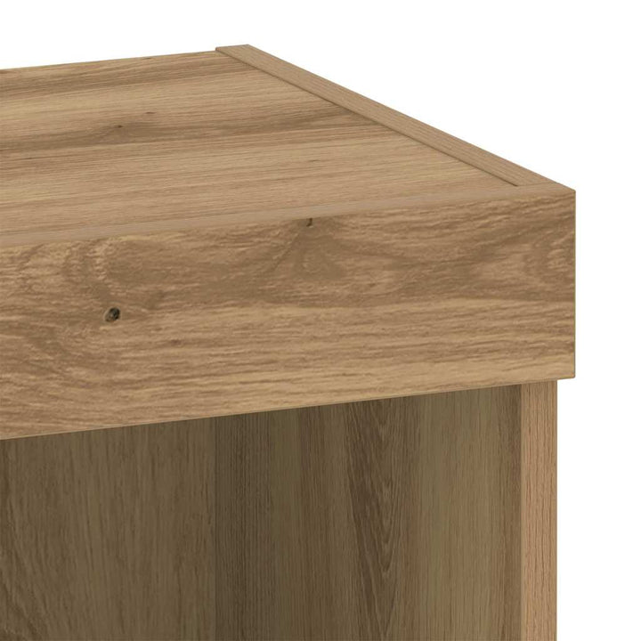 Tv-Bänkset 2 Pcs Artisan Ek 40 X 30 X 30 Cm Konstruerat Trä