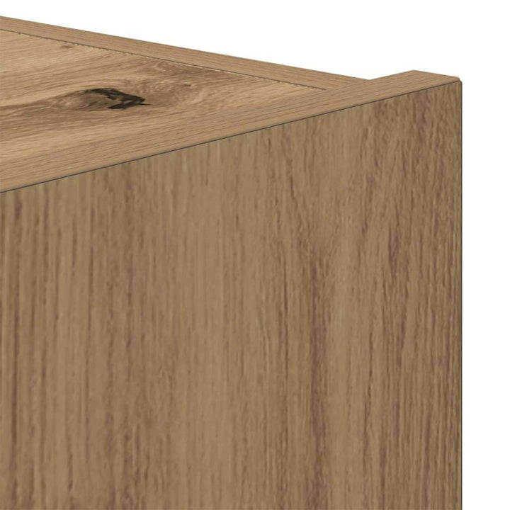 Tv Vägghylla 2 Pcs Artisan Ek 80 X 35 X 31 Cm Konstruerat Trä