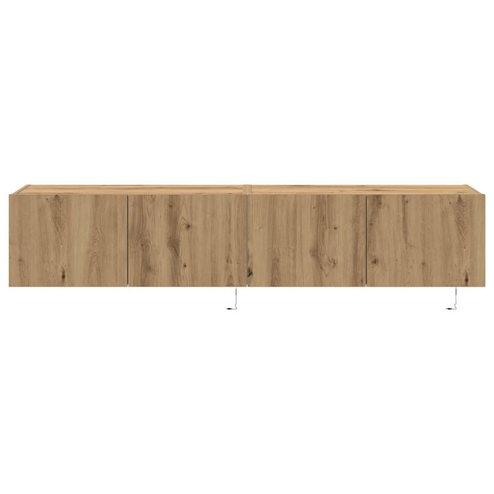 Tv Vägghylla 2 Pcs Artisan Ek 80 X 35 X 31 Cm Konstruerat Trä