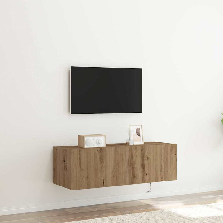 Tv Vägghylla Artisan Ek 100 X 35 X 31 Cm Konstruerat Trä